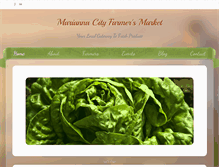 Tablet Screenshot of mariannacityfarmersmarket.net